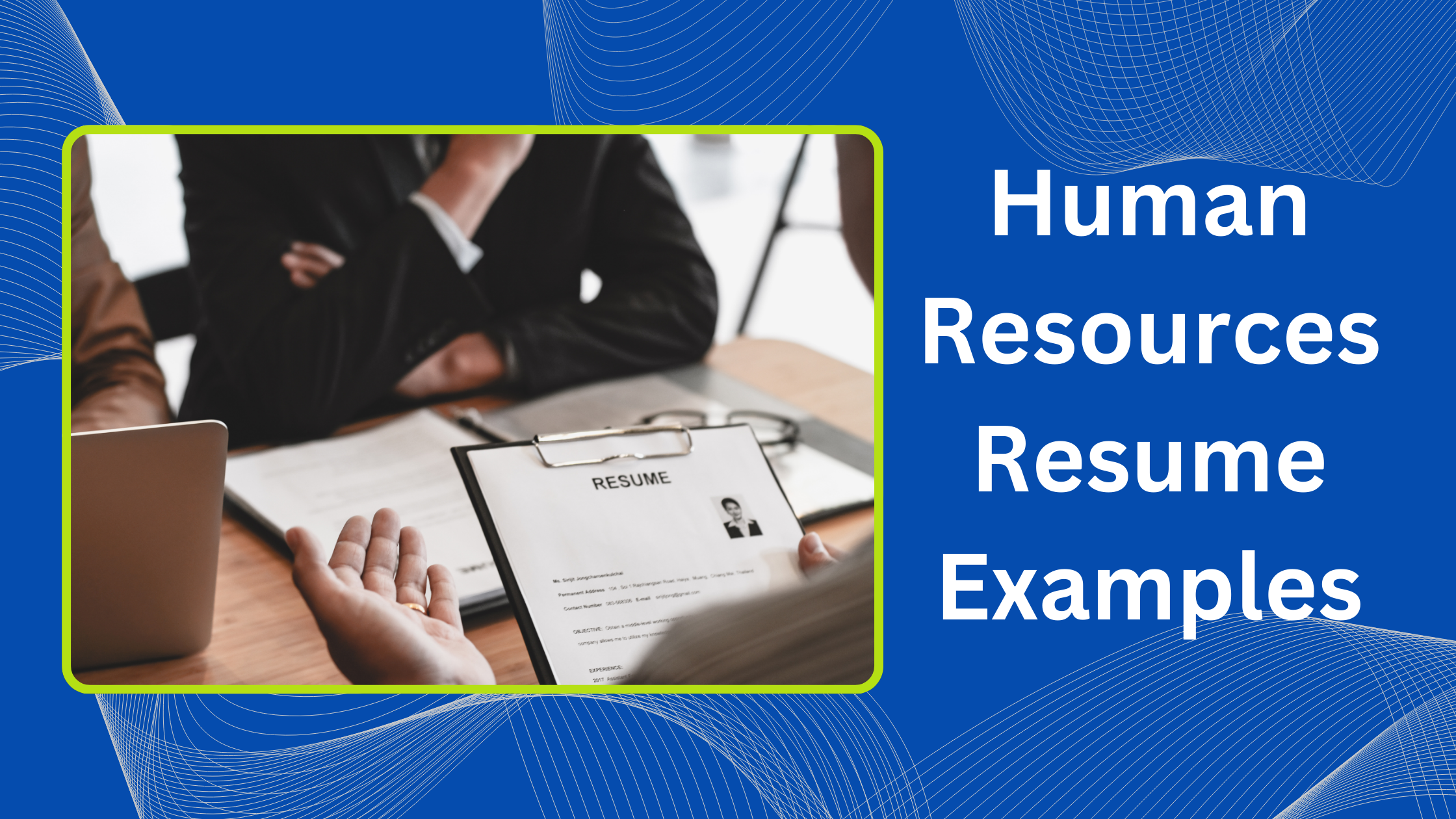 human resources resume examples