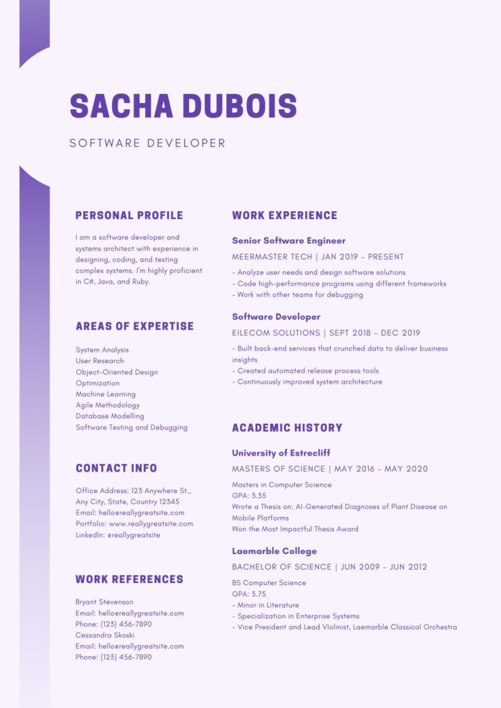 Tech-Inspired Resume Template 